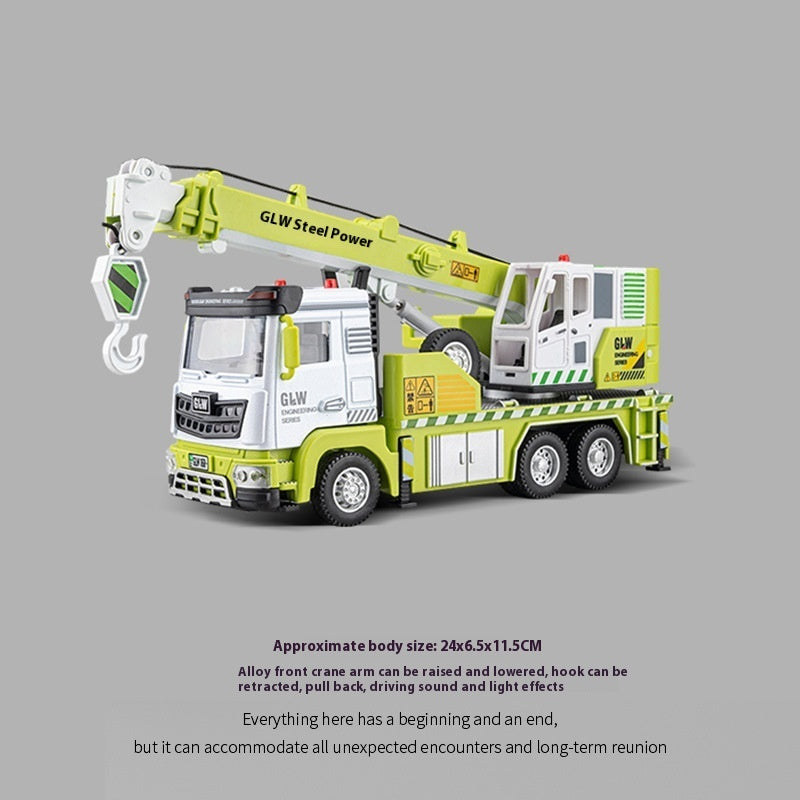 Children's Toy Model Of Engineering Road Pressing Car Sliding Forklift Shovel Snow Bulldozer