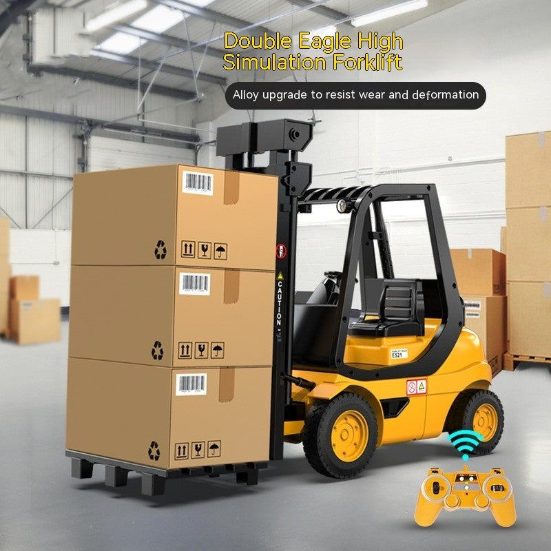Remote Control Engineering Vehicle Lifting Forklift Simulation Electric Toy