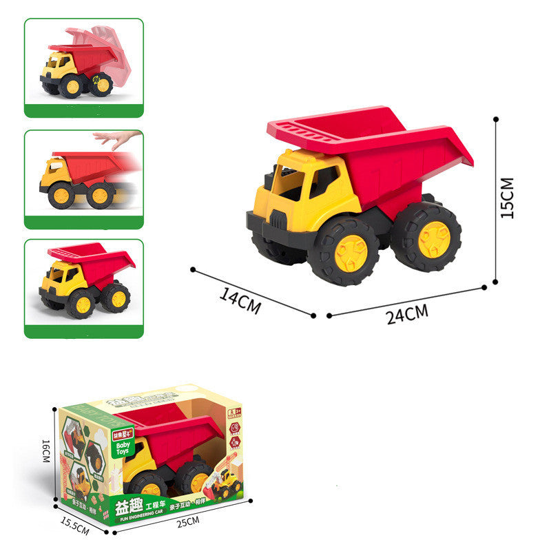 Children's Engineering Excavator Toy Car Boy Large Inertial Bulldozer Car Model