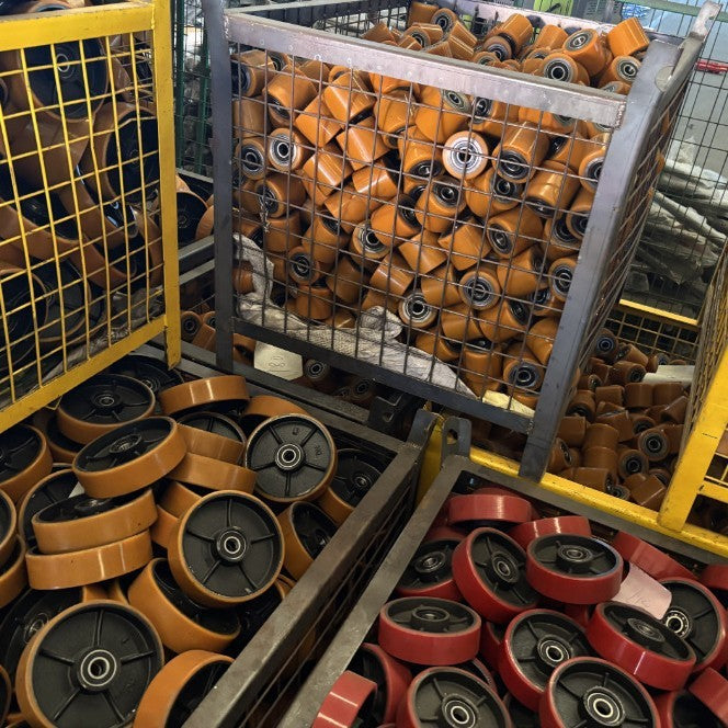 Hydraulic Forklift Nylon Wheel Oil Pressure Truck PU Wheel