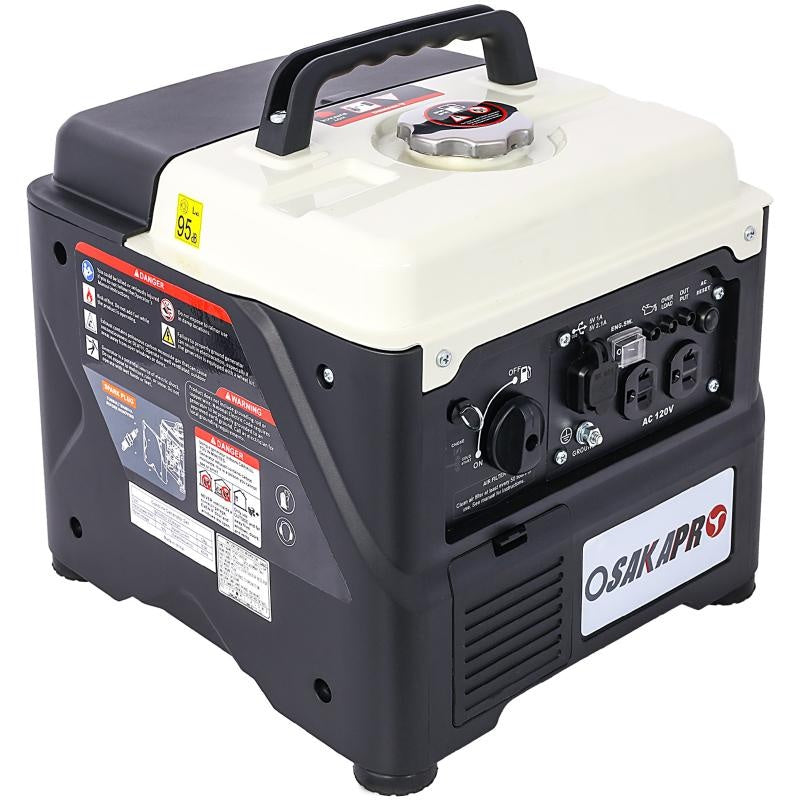 Portable 1200W Ultra-quiet Gas Engine Inverter Generator, EPA-compliant, With Eco-mode Function, Ultra-lightweight, Suitable For Home Backup And Camping