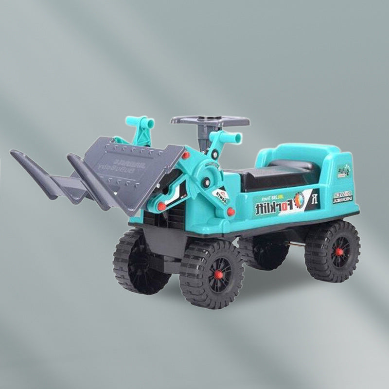 Children's Large Electric Excavator Bulldozer Can Sit