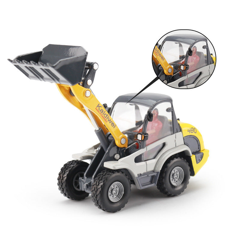 Alloy Car 1 50 Forklift Loader Bulldozer Engineering Car Car Model Children's Toys