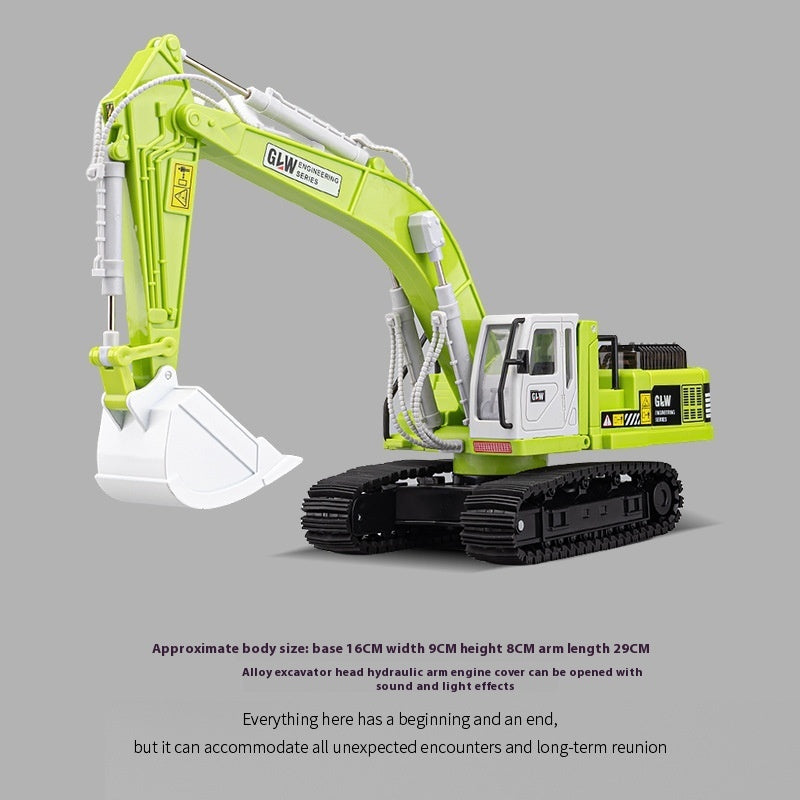 Children's Toy Model Of Engineering Road Pressing Car Sliding Forklift Shovel Snow Bulldozer