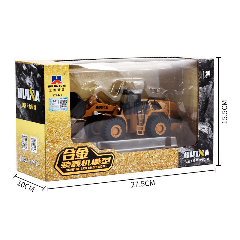 Alloy Engineering Vehicle Model Children's Toy Car Bulldozer Shovel