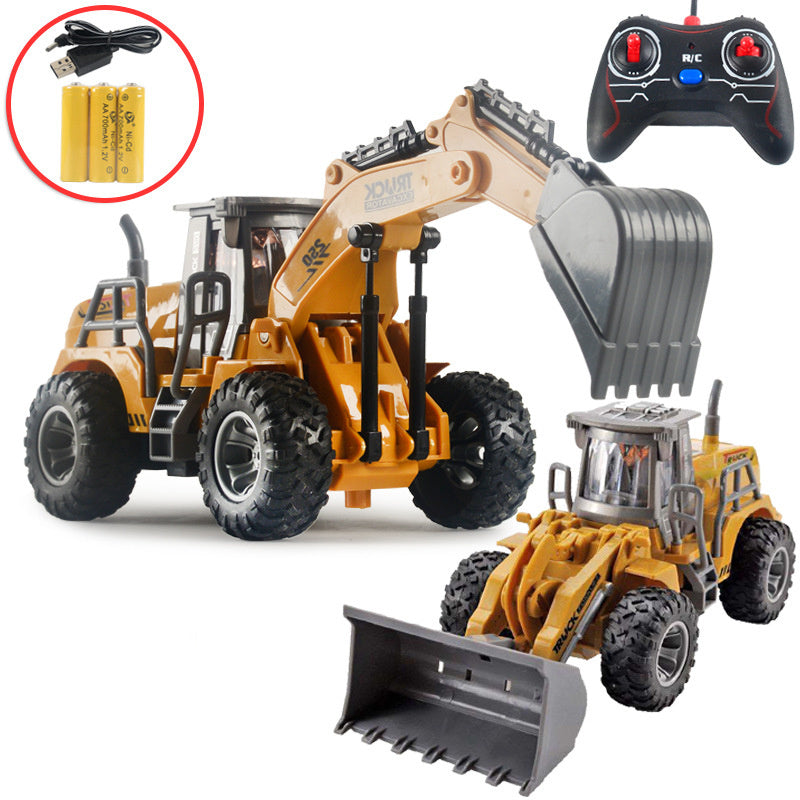 1 compare 32 Puzzle Remote Control Bulldozer Excavator Toy Bag
