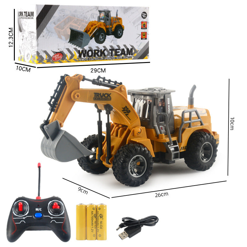 1 compare 32 Puzzle Remote Control Bulldozer Excavator Toy Bag