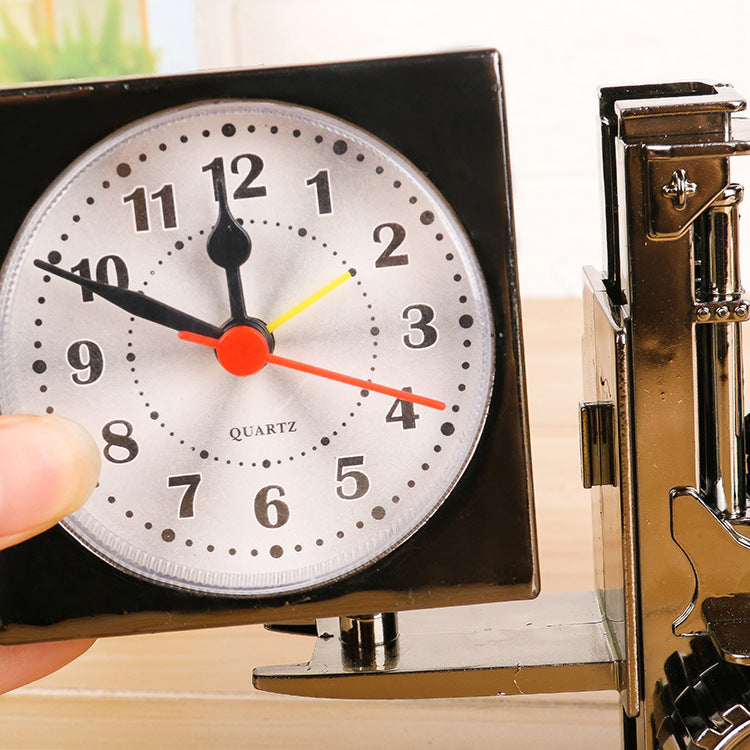 Creative Retro Forklift Model Alarm Clock