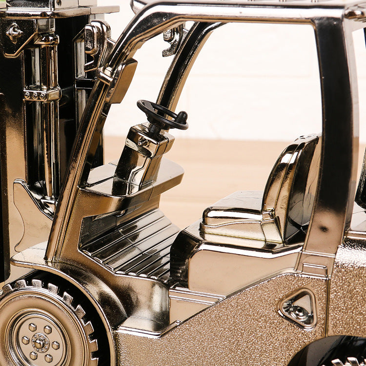 Creative Retro Forklift Model Alarm Clock