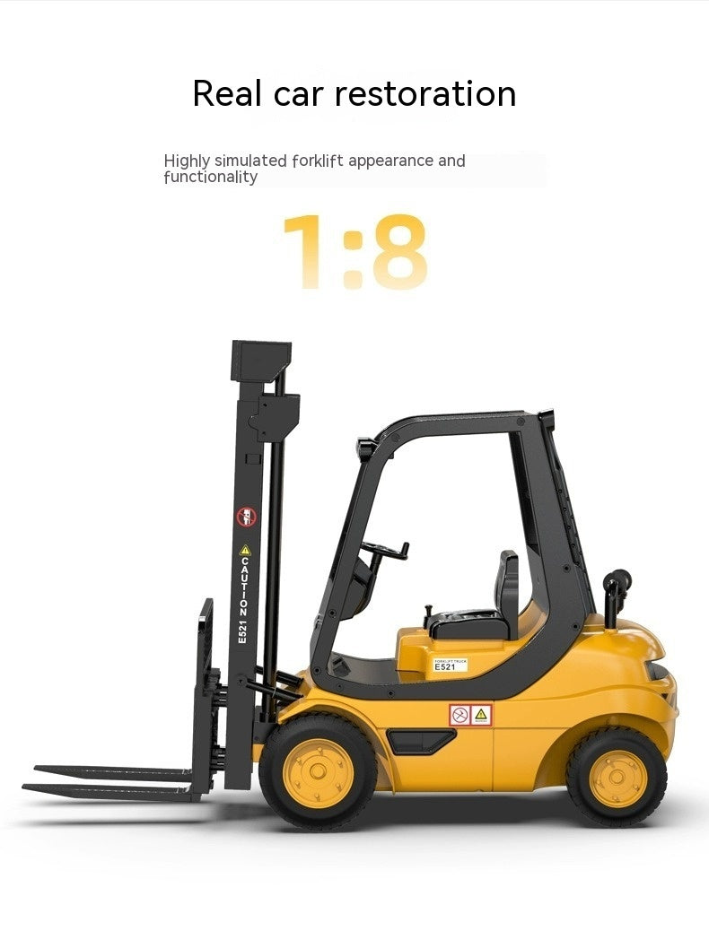 Remote Control Engineering Vehicle Lifting Forklift Simulation Electric Toy
