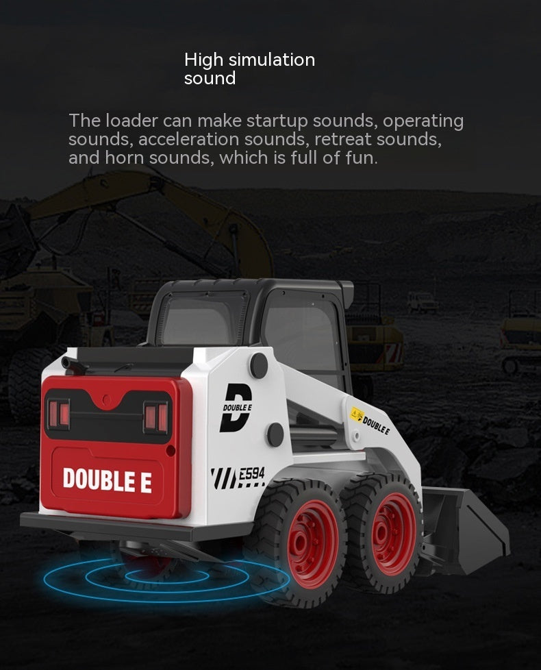 Double E Remote Control Skid Steer Loader Children's Large Forklift Toy