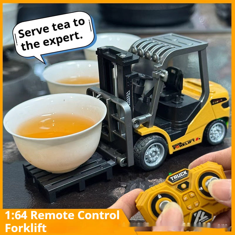 Remote Control Mini Forklift Desktop Alloy Engineering Remote Car Model