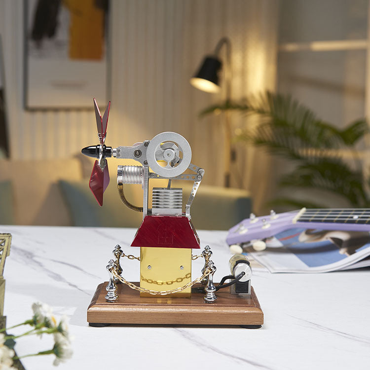 Power Big Windmill Generator Model External Combustion Engine Puzzle Physics Novelty Technology Gift