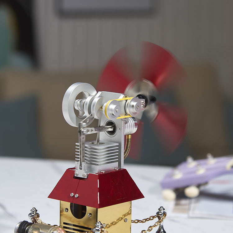 Power Big Windmill Generator Model External Combustion Engine Puzzle Physics Novelty Technology Gift