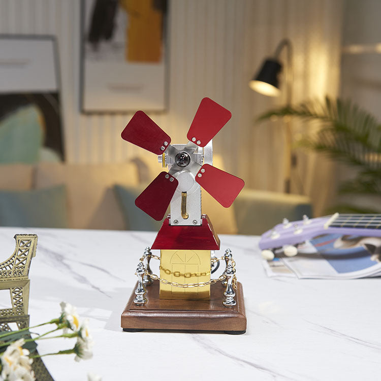 Power Big Windmill Generator Model External Combustion Engine Puzzle Physics Novelty Technology Gift