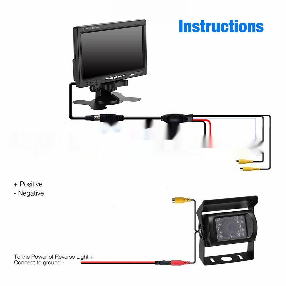 Vehicle-mounted 7-inch Truck Trailer Excavator Driving Monitoring Recorder