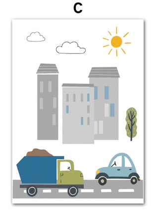 Forklift Tower Crane Dream Quotes Wall Art Canvas