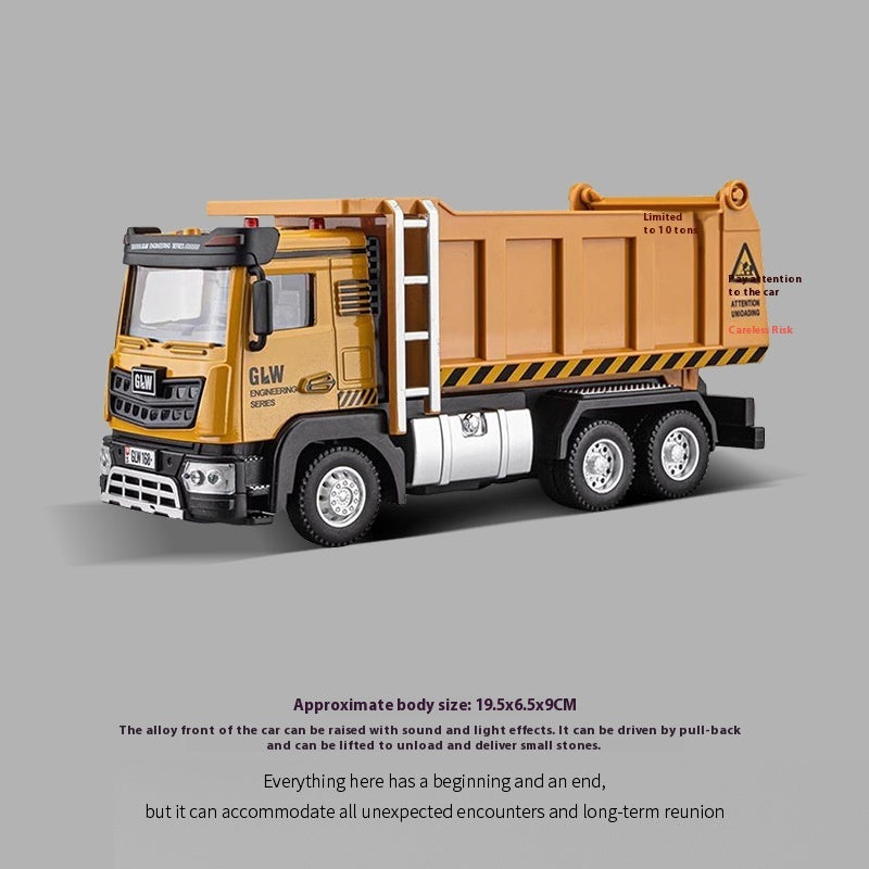 Children's Toy Model Of Engineering Road Pressing Car Sliding Forklift Shovel Snow Bulldozer