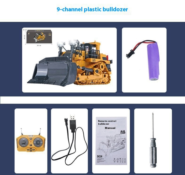 Remote Control Alloy Excavator Bulldozer Dump Truck Toy