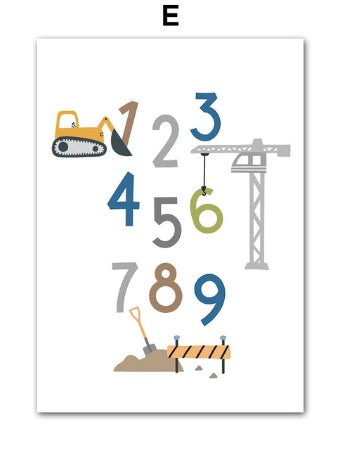 Forklift Tower Crane Dream Quotes Wall Art Canvas