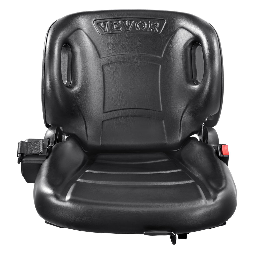 VEVOR Universal Forklift Seat,Tractor Seat With Adjustable Angle Back, Micro Switch And Seatbelt,Wrap-around Forklift Seat For Tractor Loader Excavator