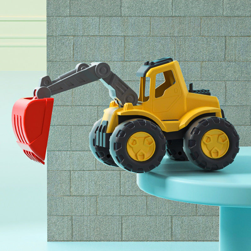 Children's Engineering Excavator Toy Car Boy Large Inertial Bulldozer Car Model