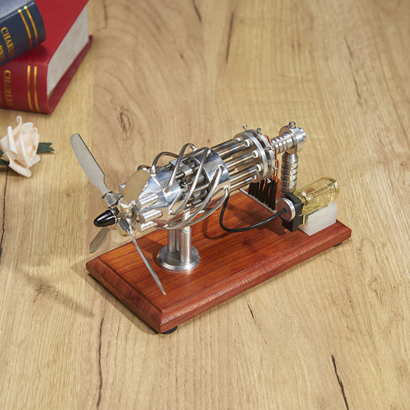 Self-circulating Magnetic Power Generator Stirling Mini Generator Model