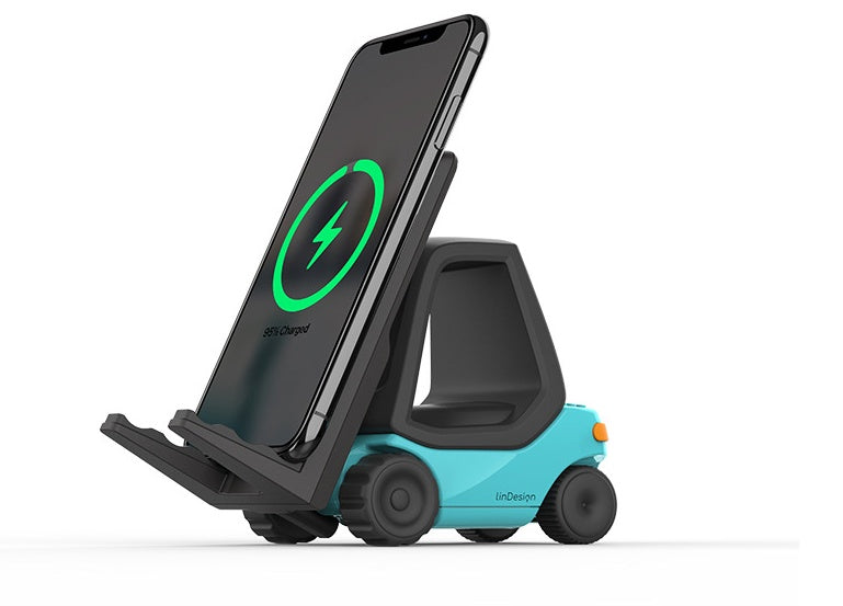 Forklift Creative Mobile Phone Stand Wireless Charger