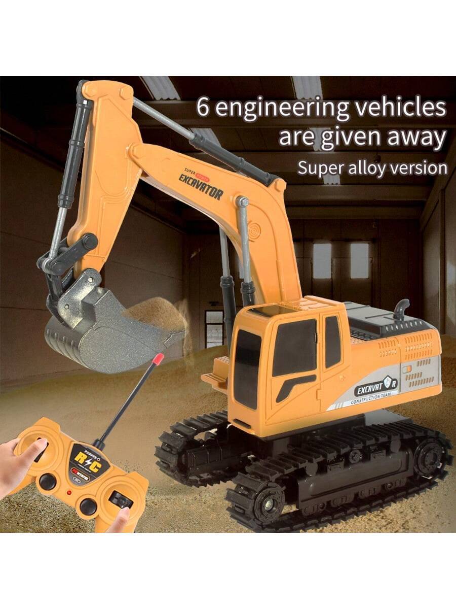 AU 2025 RC Digger Remote Controlled Excavator Construction Vehicle Truck Car Kids Gifts,The Logistics Will Be Send Randomly
