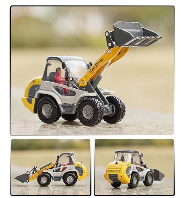 Alloy Car 1 50 Forklift Loader Bulldozer Engineering Car Car Model Children's Toys