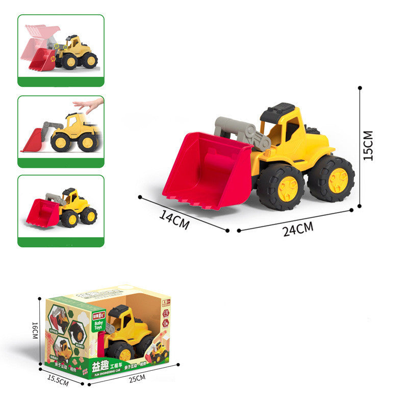 Children's Engineering Excavator Toy Car Boy Large Inertial Bulldozer Car Model
