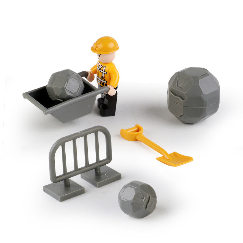 Inertial Engineering Vehicle Simulation Multifunctional Excavator Bulldozer Dumptruck Three-in-one Children's Toy Birthday Gift