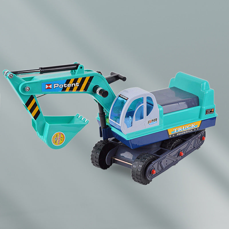 Children's Large Electric Excavator Bulldozer Can Sit