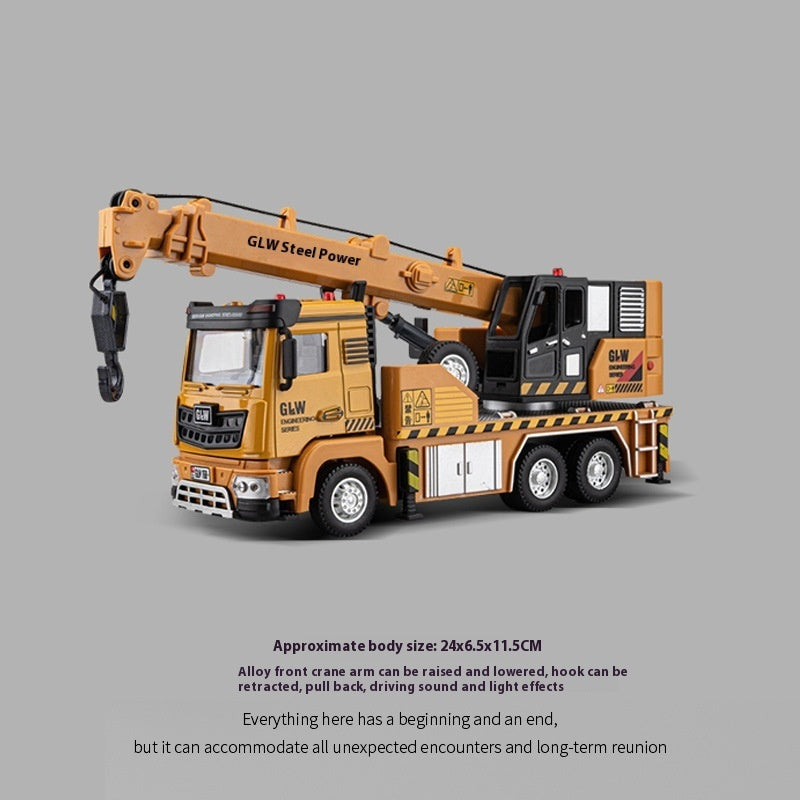 Children's Toy Model Of Engineering Road Pressing Car Sliding Forklift Shovel Snow Bulldozer