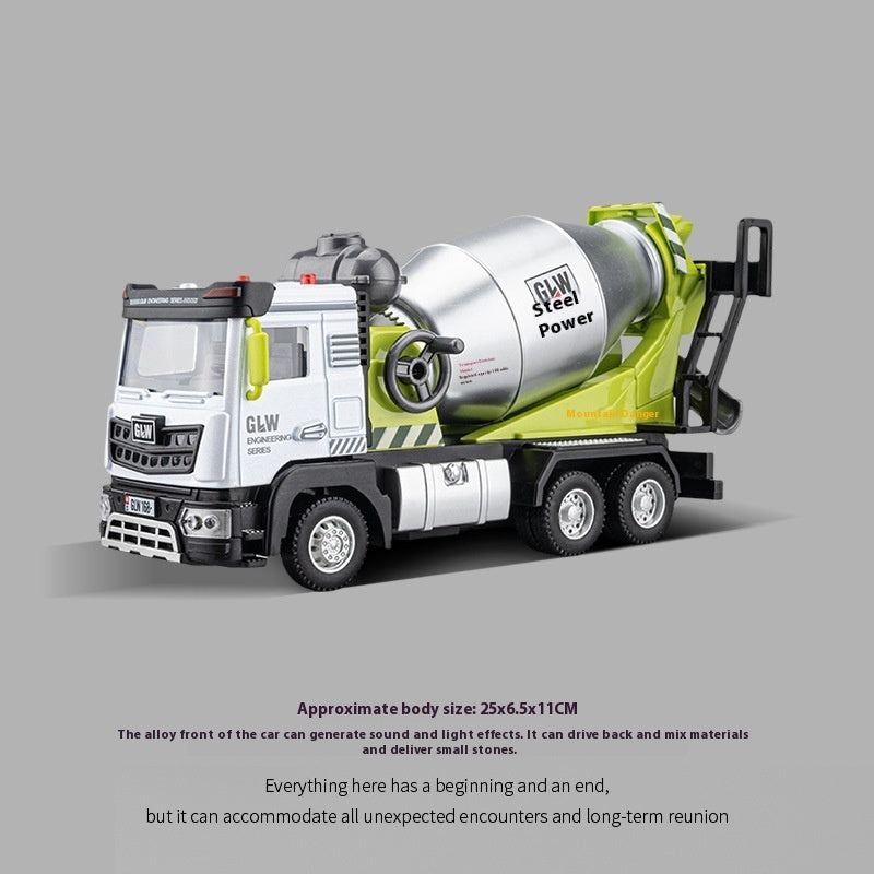 Children's Toy Model Of Engineering Road Pressing Car Sliding Forklift Shovel Snow Bulldozer