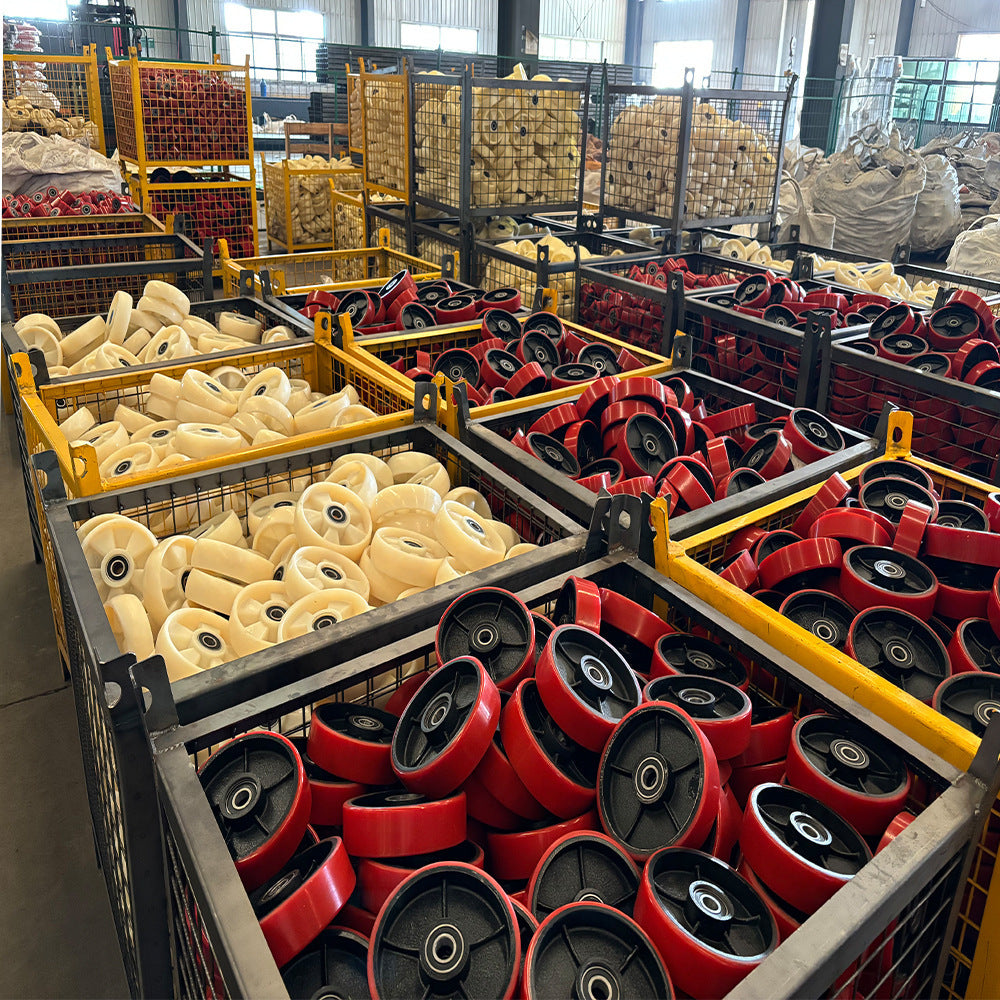 Hydraulic Forklift Nylon Wheel Oil Pressure Truck PU Wheel