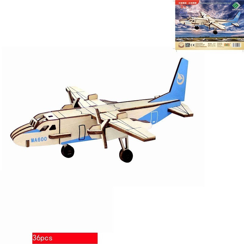 Bulldozer wooden 3D three-dimensional mosaic children's intelligence toys