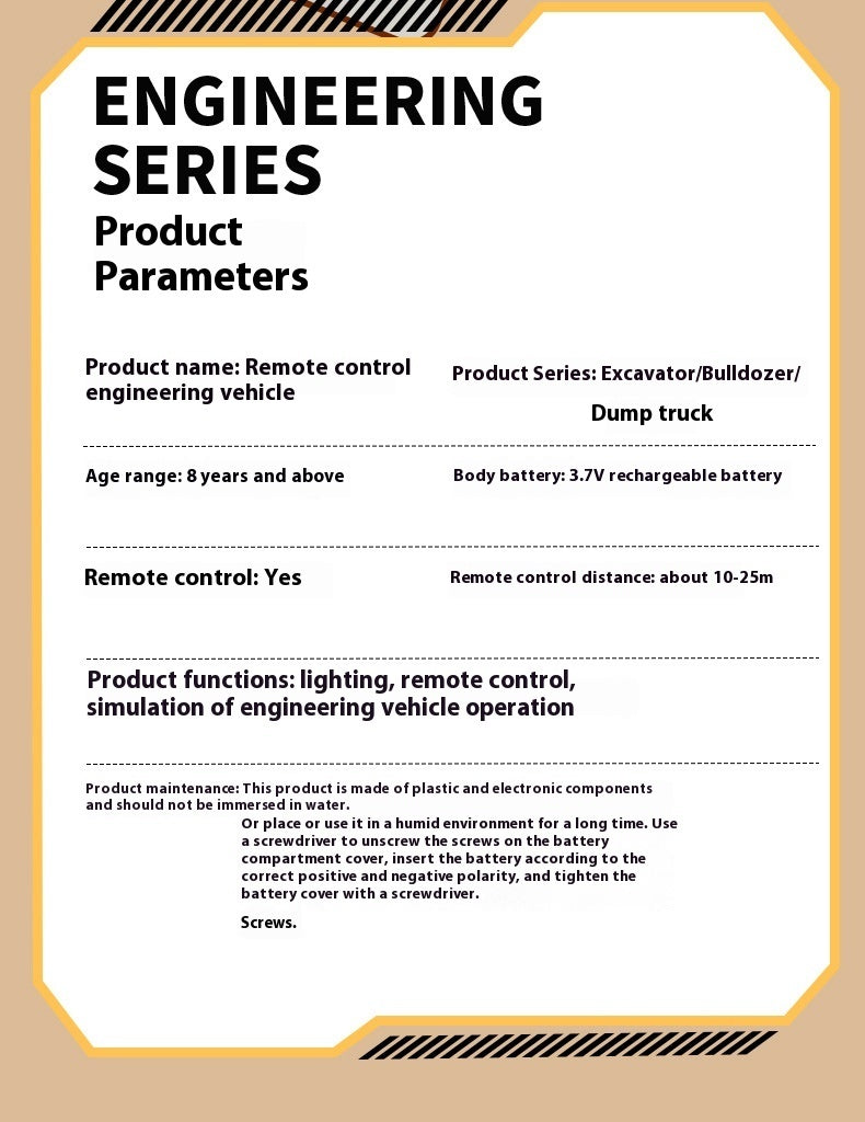 Children's Five-channel Bulldozer Wireless Remote Control