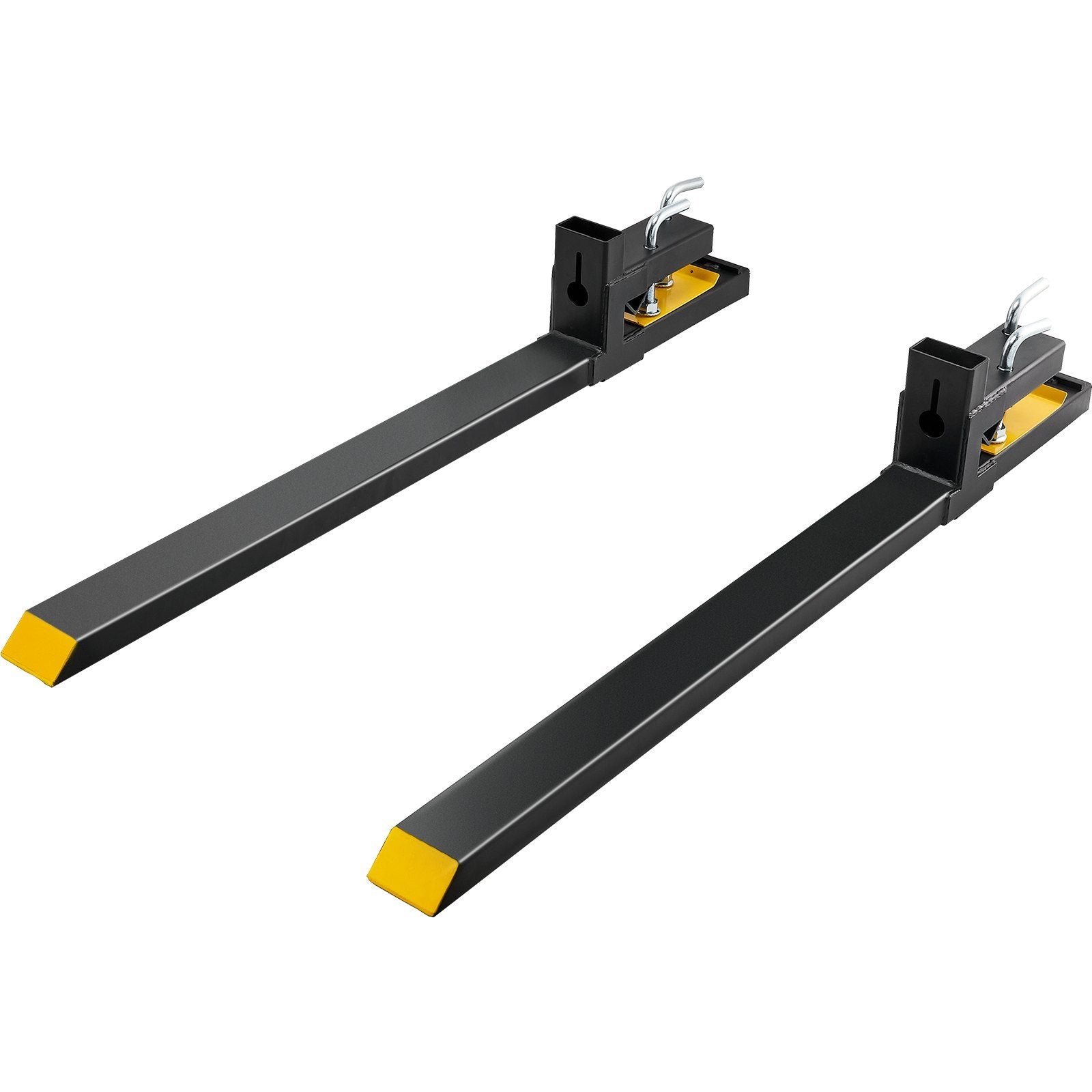 VEVOR Pallet Forks, 4000 Lbs Capacity Clamp On Pallet Forks, 60 Tractor Bucket Forks, Heavy Duty Front Loader Attachment For Tractor, Loader Bucket, Skid Steer, Tractor Forks For Agriculture And Farm