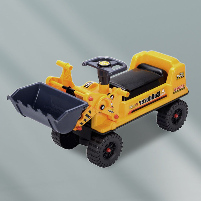 Children's Large Electric Excavator Bulldozer Can Sit