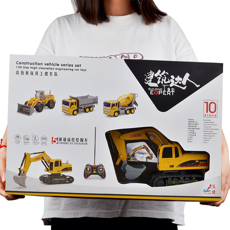 Excavator Charging Remote Control Bulldozer Electric Toys