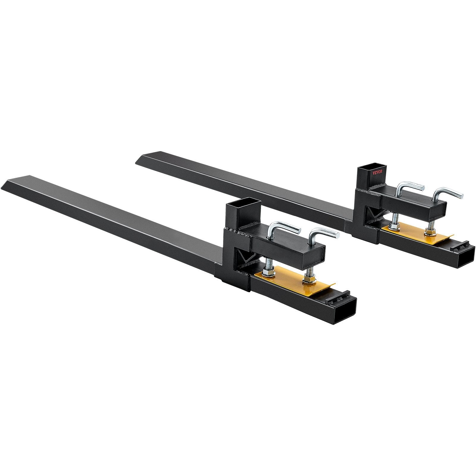 VEVOR Pallet Forks, 4000 Lbs Capacity Clamp On Pallet Forks, 60 Tractor Bucket Forks, Heavy Duty Front Loader Attachment For Tractor, Loader Bucket, Skid Steer, Tractor Forks For Agriculture And Farm