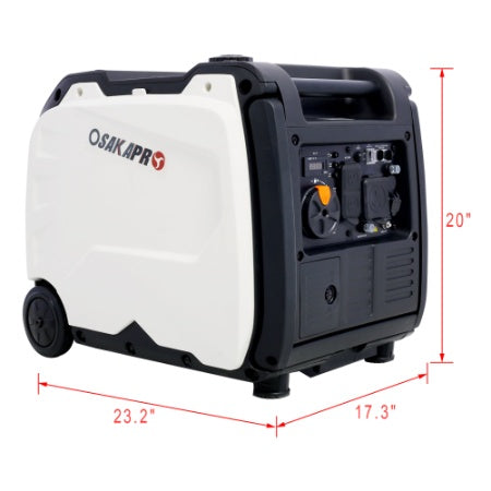 Super Quiet Inverter Generator 4500w Portable Generator Electric Start, Foldable Handle With Wheel,212cc 4 Stroke EPA Compliant