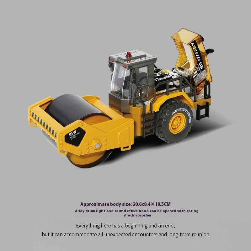 Children's Toy Model Of Engineering Road Pressing Car Sliding Forklift Shovel Snow Bulldozer